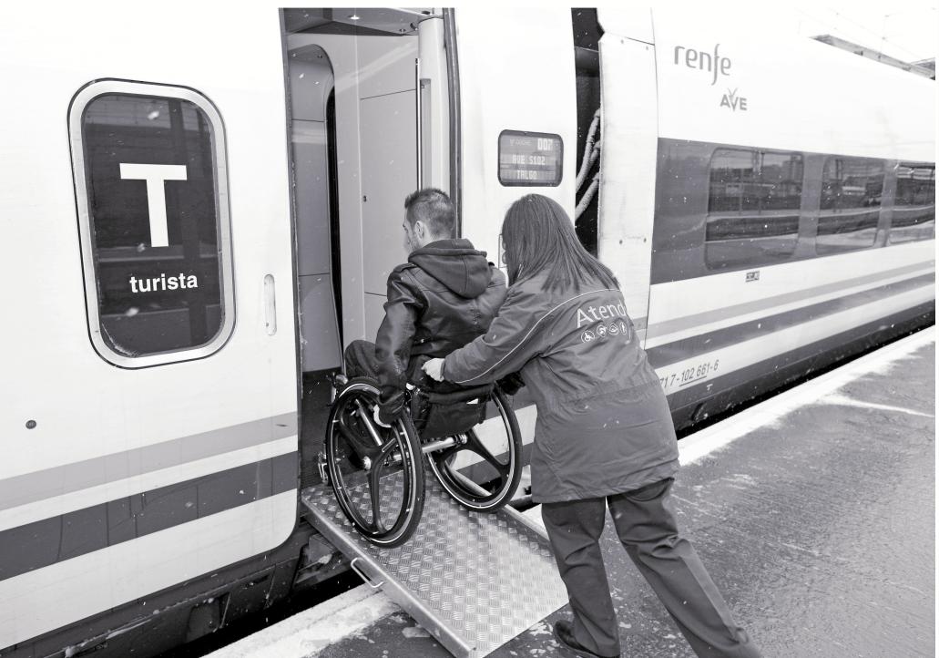 Renfe supera los 4,2 millones de asistencias a discapacitados