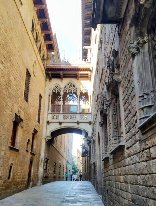 El barrio Gótico de Barcelona