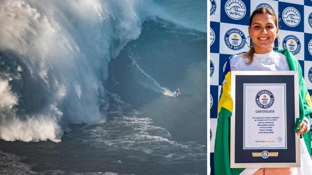 La ola más alta surfeada nunca por una mujer