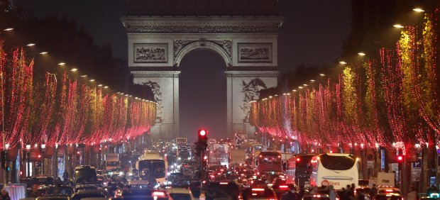 Luces navideñas en París