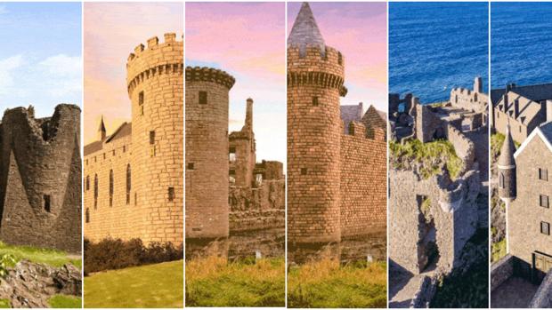 Seis castillos en ruinas reconstruidos digitalmente