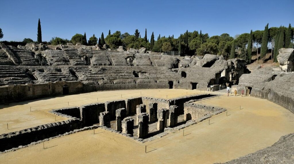 las ruinas romanas de Itálica.  SEVILLA